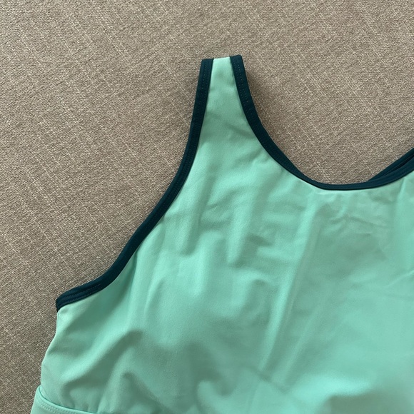Fabletics Ella High Impact Teal Sports Bra - Size M - Picture 2 of 5